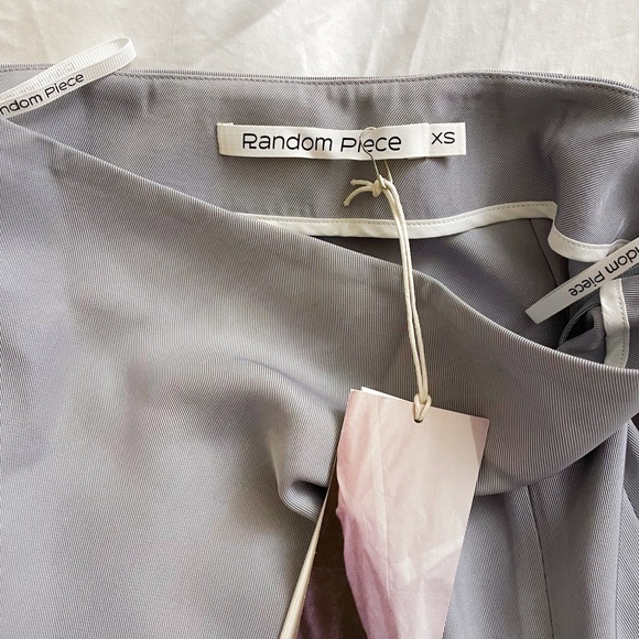 Satin Back-Drape Midi Skirt with Slit - Picture 6 of 10